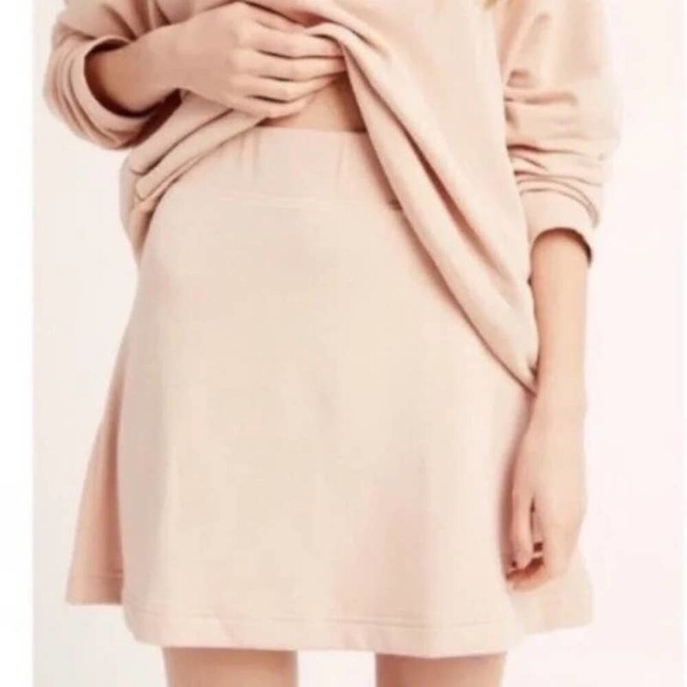 Free People Beach Alexis Elastic Waist Pink Circle Mini Skirt Soft Size Small